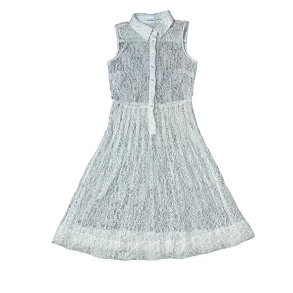 calvin klein white lace dress Calvin Klein white lace dress S (4-6)